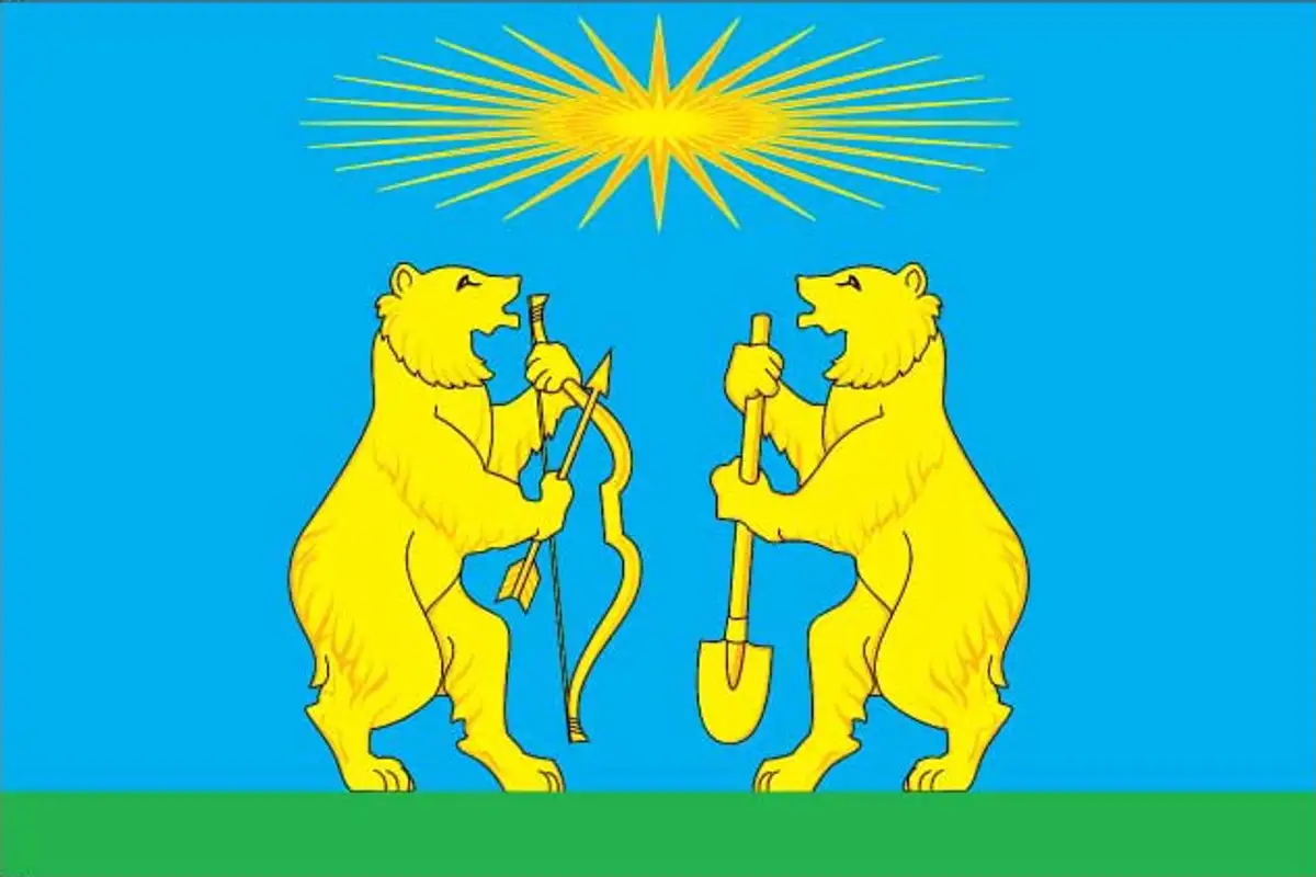 Флаг: Северо-Енисейский район